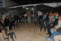 بالصور: وفد من مؤسسة القلم يزور خيمتي الاعتصام في الرملة ودهمش